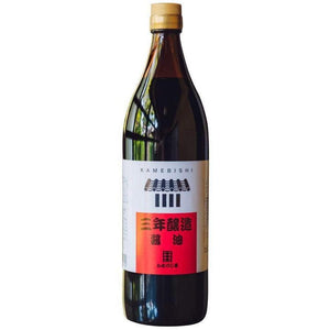 Kamebishi Soy Sauce 3-Year Aged Saishikomi Shoyu 900ml, Mushiro Koji fermentation, ideal for umami enhancement