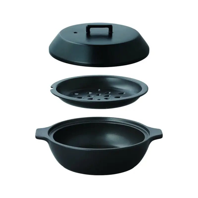 1.2L Kinto Kakomi Ih Clay Pot Black 25191, induction-compatible, designed for home cooks