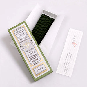 Kungyokudo Japanese Incense Matsuo no Moss in 60 Sticks, natural ingredients, perfect for serene ambiance