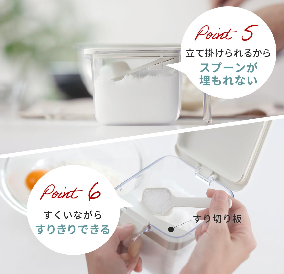 Gray Marna R305GY Condiment Pots with spoons, offering stackable design for tidy kitchens