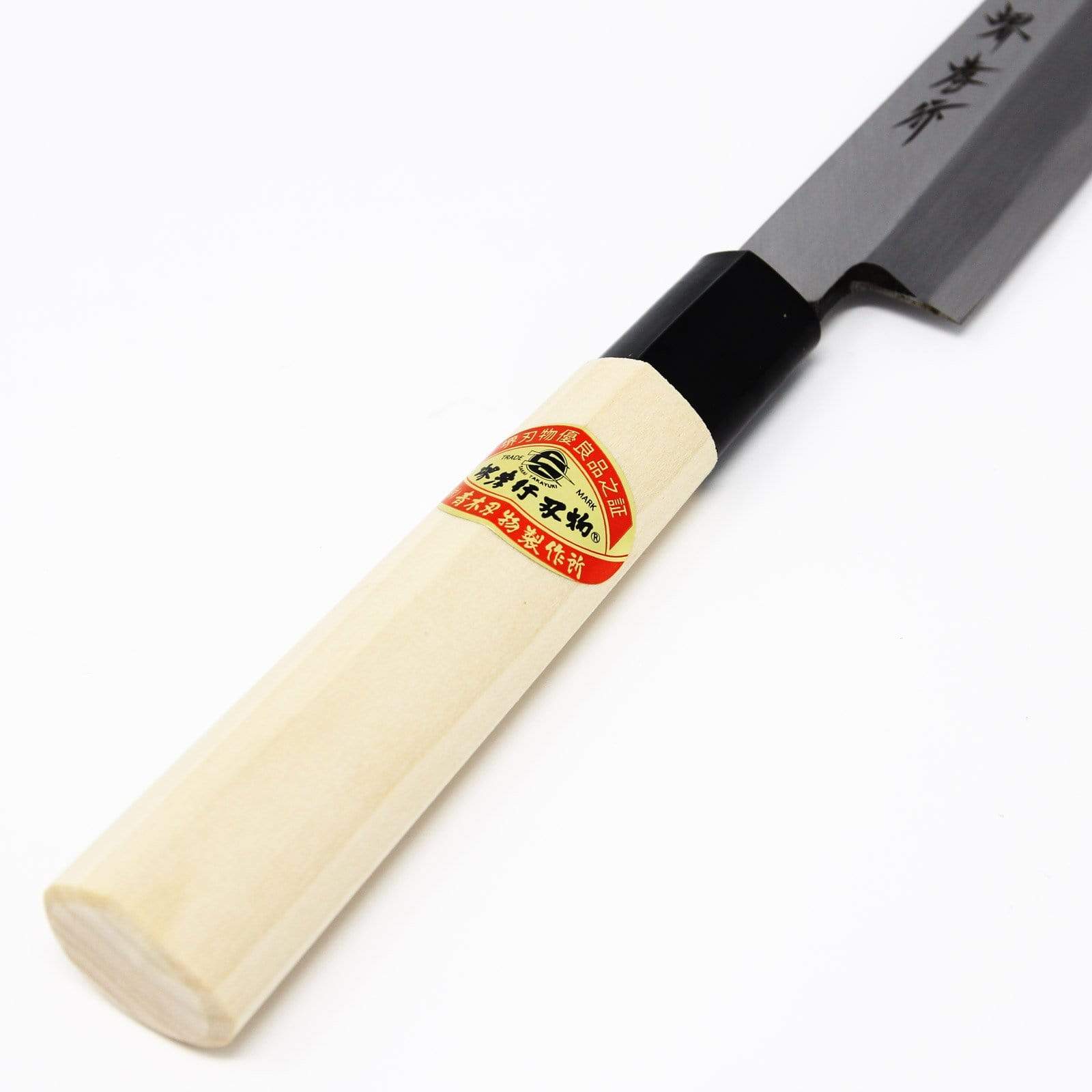 240mm Sakai Takayuki Kasumitogi Shirogami Carbon Steel Yanagiba Knife Yanagiba 240mm (06003), hand-sharpened edge, designed for professional chefs