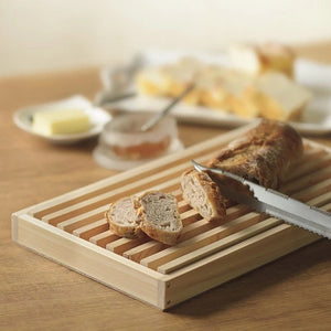 Shimanto Hinoki Cypress Bread Cutting Board with aromatic cypress