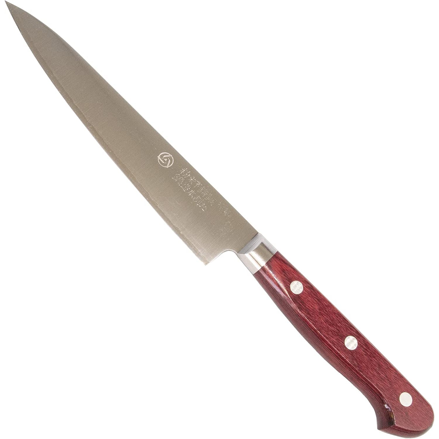 Takamura Hamono High Speed Steel Petty Knife, 150mm, Super Gold steel blade, ideal for precise peeling and carving