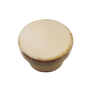 Yamacoh Ohitsu Sawara Wooden Rice Container Edobitsu Japan in 30cm, elegant Masame pattern, perfect for Japanese cuisine