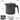 “Iris Ohyama H-OP800 Oil Pot 800 ml Black, full view of pot with lid and handle”