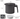 “Iris Ohyama H-OP800 Oil Pot 800 ml Black, full view of pot with lid and handle”