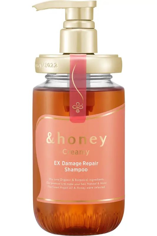 Honey Creamy Ex Damage Repair Shampoo 1.0 Japan Rich Honey Beauty For Damaged Hair 450Ml