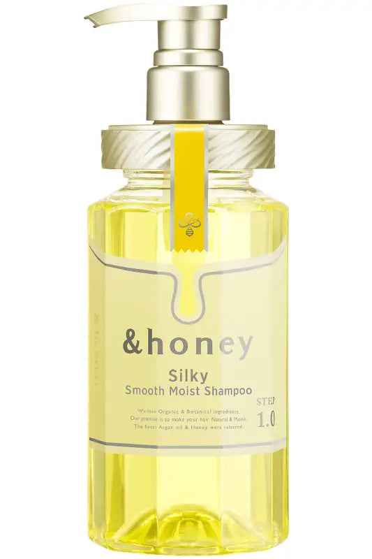 Honey Silky Smooth Moisture Shampoo 1.0 Japan - For Rough Hair Soft To Touch 440Ml