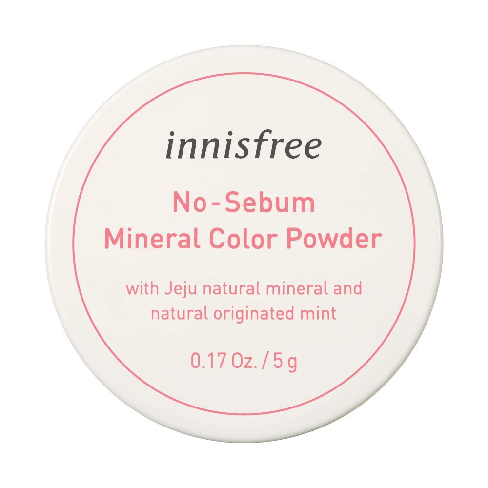 Innisfree No - Sebum Mineral Color Powder (Peach): Blood Color & Transparency 5g - Facial Foundation