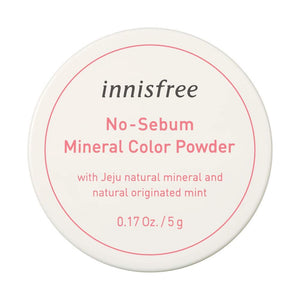 Innisfree No - Sebum Mineral Color Powder (Peach): Blood Color & Transparency 5g - Facial Foundation