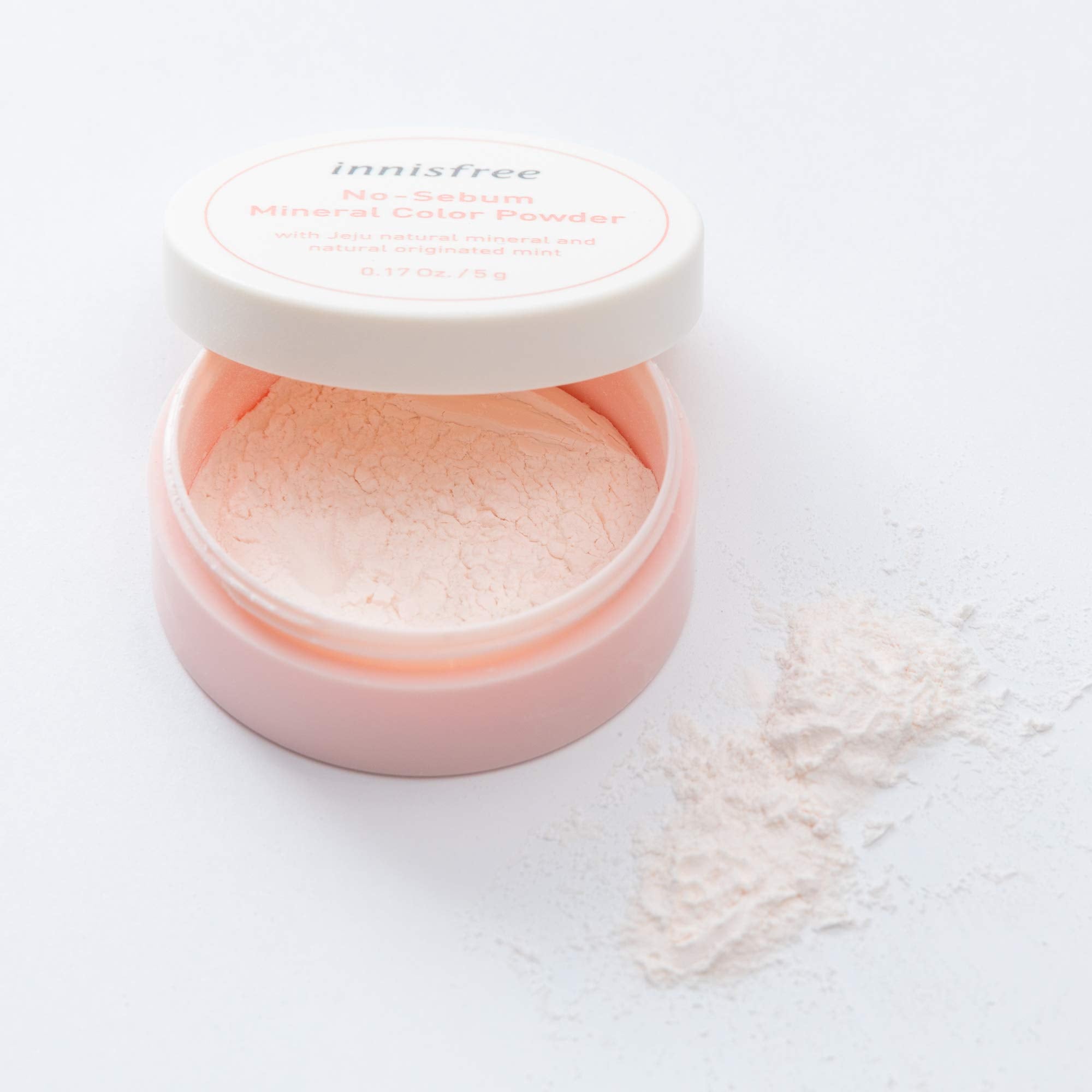 Innisfree No - Sebum Mineral Color Powder (Peach): Blood Color & Transparency 5g - Facial Foundation