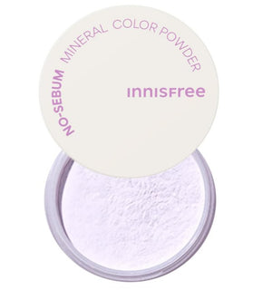 Innisfree No - Sebum Mineral Color Powder (Violet): Dullness & Yellowness 5g - Japanese Foundation