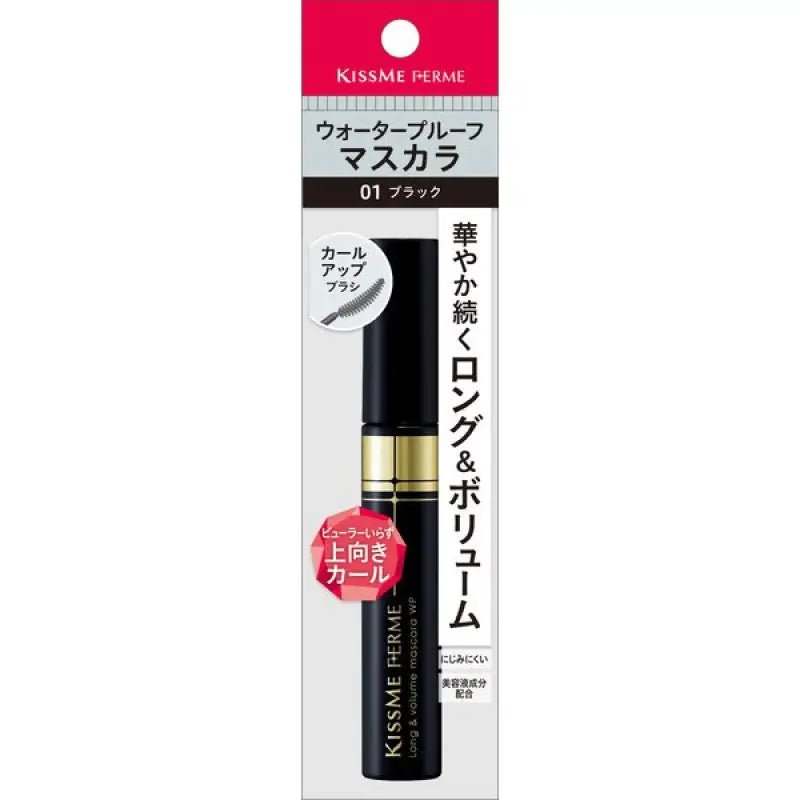 Isehan Kiss Me Ferme Long & Volume Mascara Wp 01 Black 7g - Curl Mascara Made In Japan