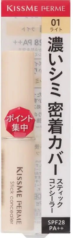 Isehan Kiss Me Ferme Stick Concealer 01 Light Spf28 Pa++ 3.2G - Concealers With Spf