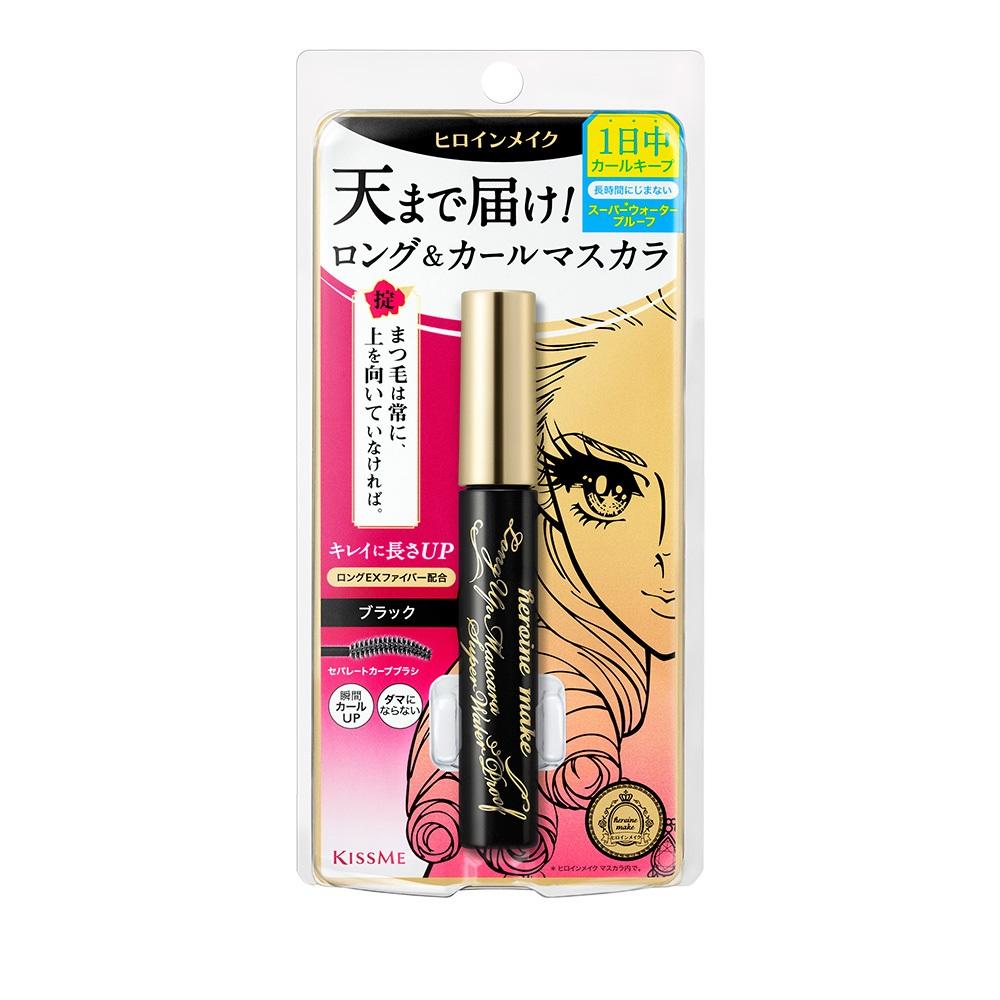 Isehan Kiss Me Heroine Make Super Waterproof Long & Curl Mascara Jet Black 6g