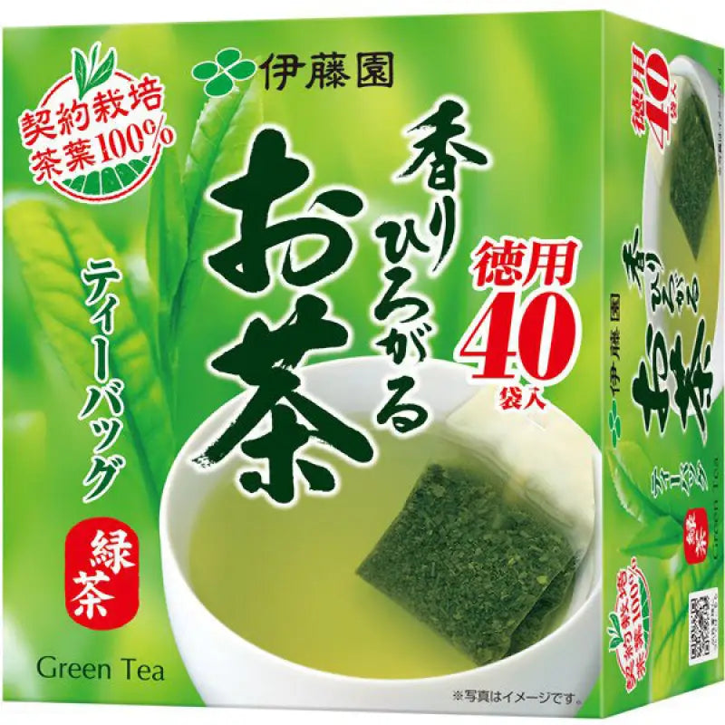 Ito En Fragrant Tea Green Bag 2.0g x 40 Bags - Deep Flavor Scented Food and Beverages