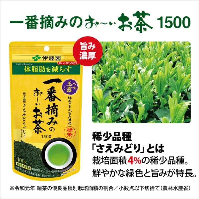 Ito En Ichiban Oi Ocha 1500 Tea Bag 100g - Sweet Aroma Tea - Green Tea From Japan