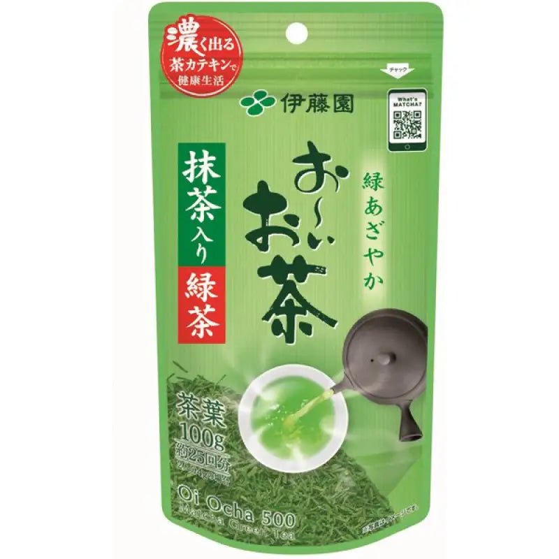 Ito En Oi Ocha Green Tea With Matcha Bag 100g - Matcha And Green Tea From Japan