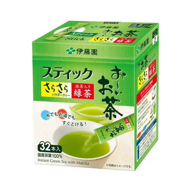 Ito En Oi Ocha Sarasara Green Tea With Matcha 100 Sticks - Big Box Food and Beverages