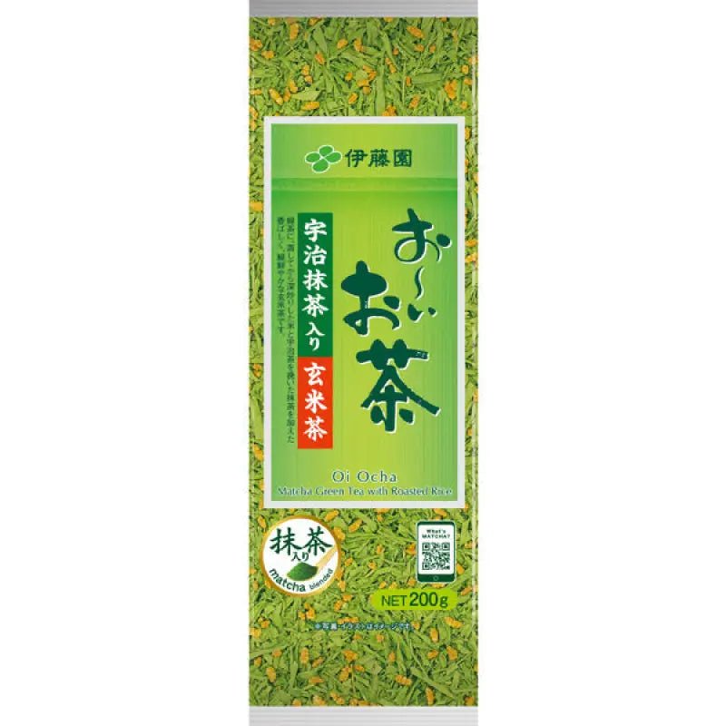 Ito En Uji Matcha Iri Genmaicha Bag 200g - Green Tea With Roasted Rice And Matcha