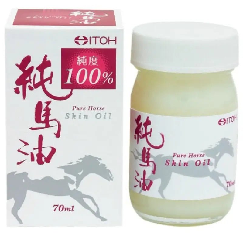 Itoh Pure Horse Skin Oil 100% Pure Horse Oil 70ml - Japanese Horse Oil For Skincare