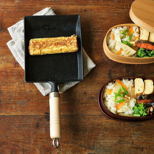 Iwachu Induction Nambu Cast Iron Tamagoyaki Pan 18cm