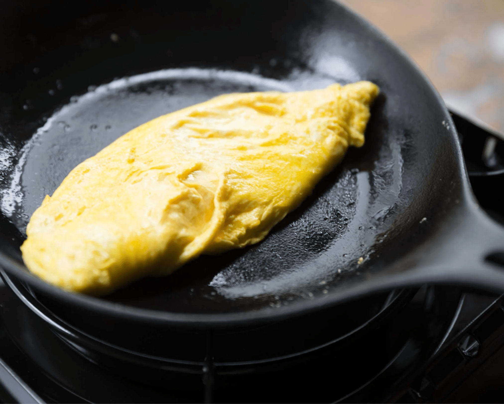 Iwachu Japan Omelet Frying Pan Nambu Tekki 24Cm Black 24601