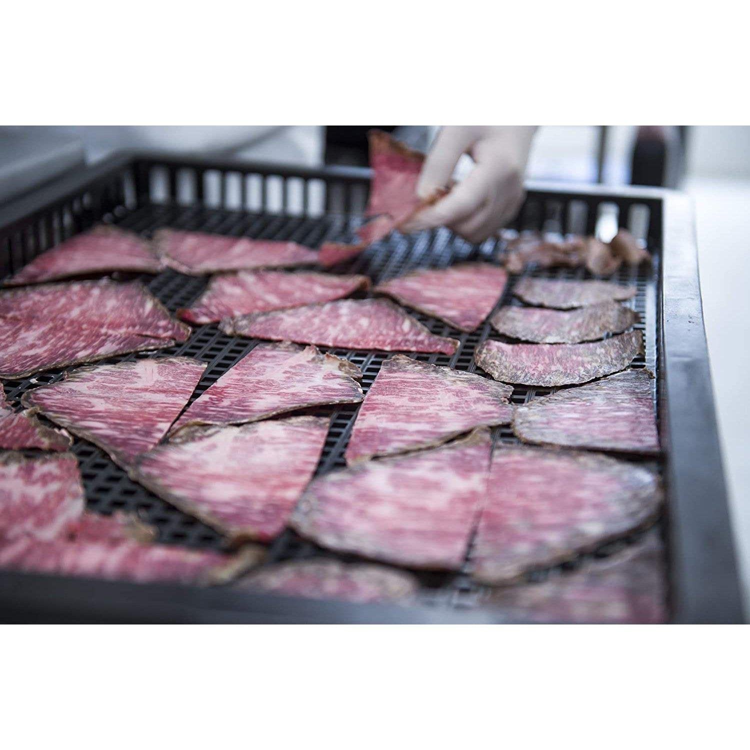 Nick Wagyu Beef Jerky Japanese Kobe Beef Jerky, 20g, showcasing premium marbled Wagyu flavor to suit gourmet snack lovers