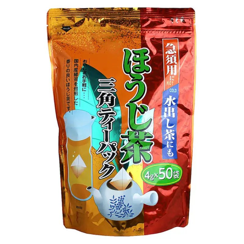 Juroen Hojicha Triangle Tea Pack 4g x 50 Bags - Deep Flavour Tea From Japan