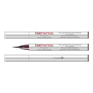 K - Palette 1Day Tattoo Eyeliner 05 Mauve Brown Long - Lasting Precision