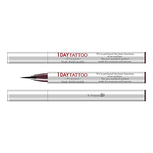 K - Palette 1Day Tattoo Eyeliner 05 Mauve Brown Long - Lasting Precision