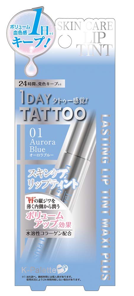 K - Palette Lasting Lip Tint Maxi Plus 01 Aurora Blue 8.5G