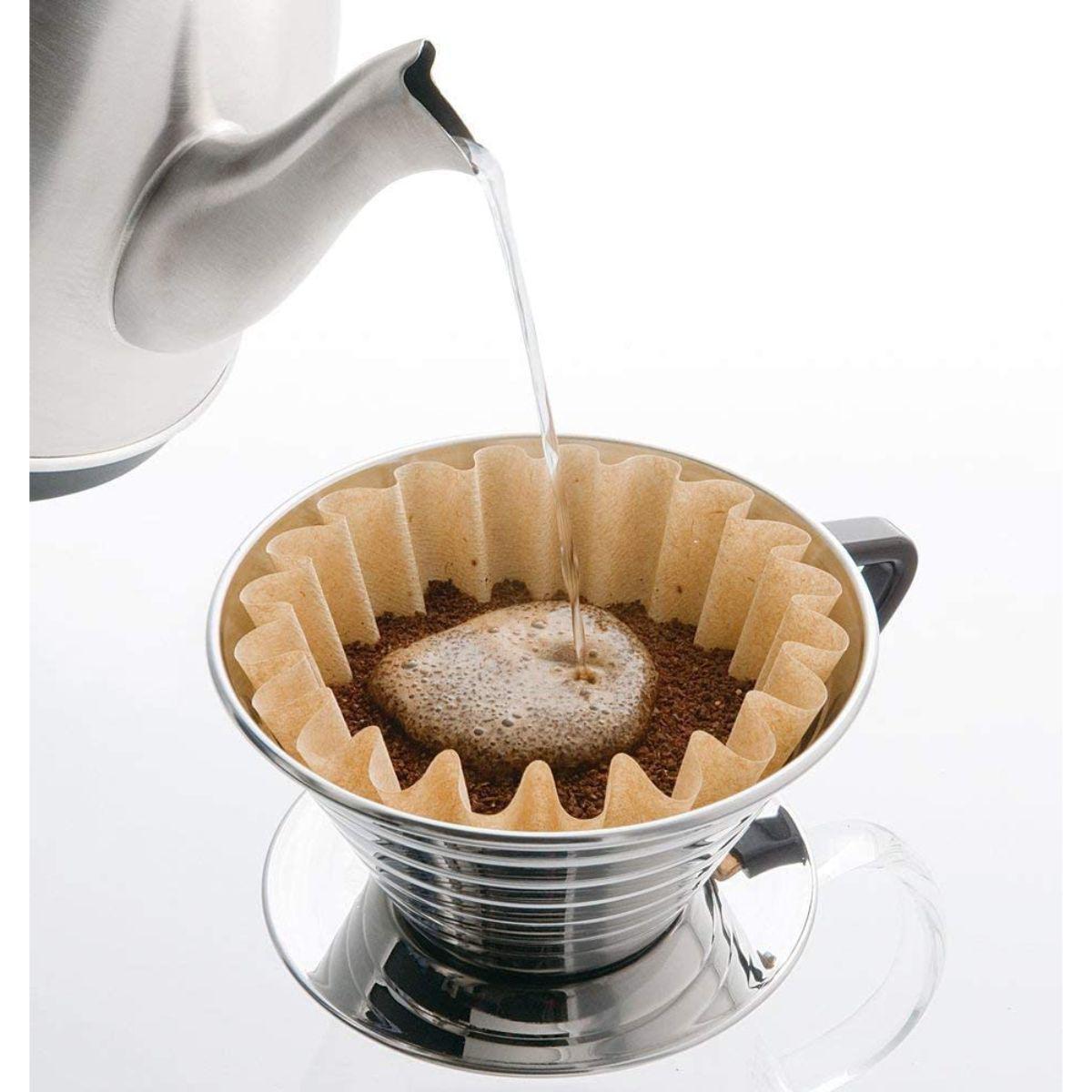 Kalita Wave 185 Coffee Dripper Stainless Steel 185S