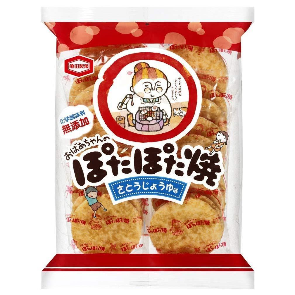 Kameda Auntie's Potapota Yaki Senbei Rice Crackers 20 pcs. (Pack of 3)