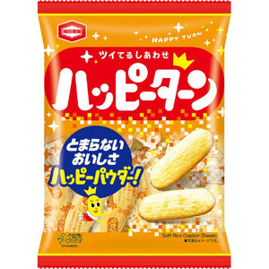 Kameda Happy Turn Senbei Rice Crackers 96g (Pack of 3 Bags)