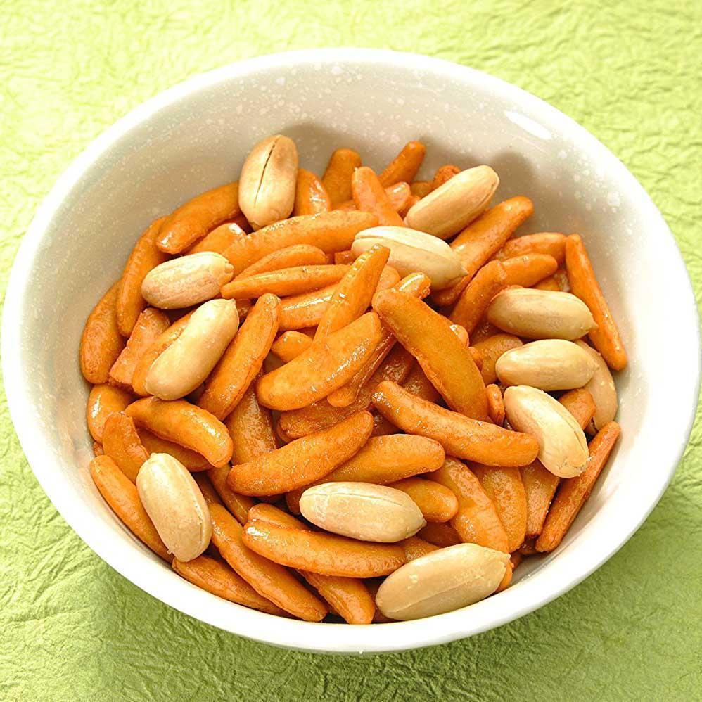 Kameda Kakinotane Wasabi Rice Crackers with Peanuts (Pack of 3)