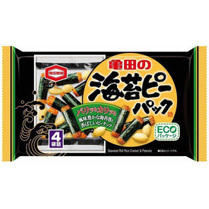 Kameda Noripea Nori Seaweed Rice Crackers and Peanuts Mix (Pack of 10)