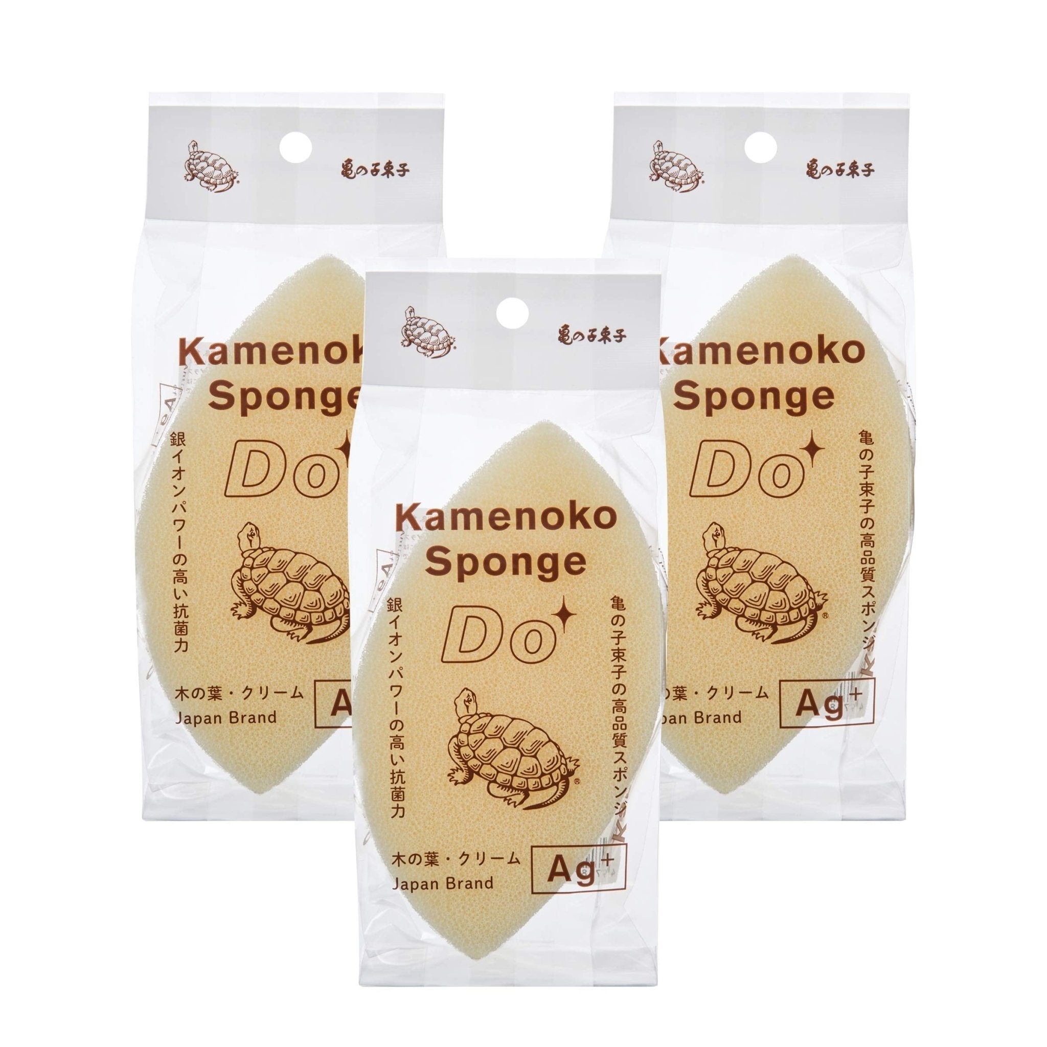 Kamenoko - Tawashi Japan 3Pc Kamenoko Sponge Do Konoha Cream Set