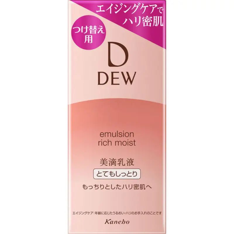 Kanebo Dew Emulsion Enrich Moist For Aging Care 100ml [refill] - Japanese Aging Care Emulsion