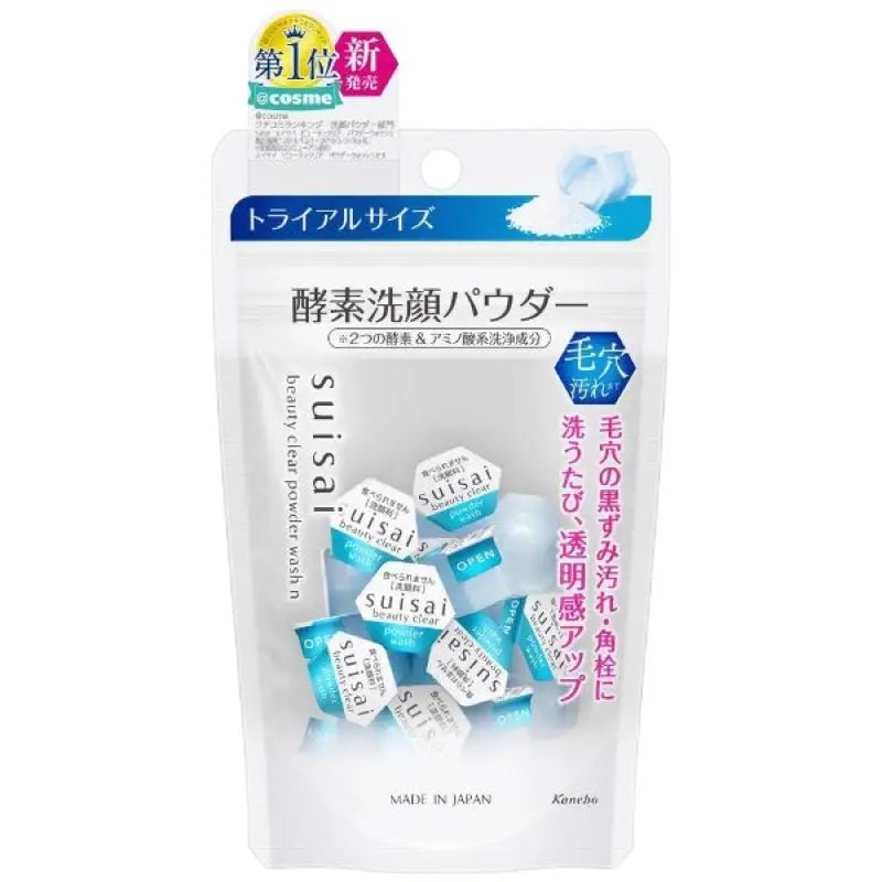 Kanebo Suisai Beauty Clear Powder Wash N 15 Pieces x 0.4g - Powder Face Wash - Made In Japan