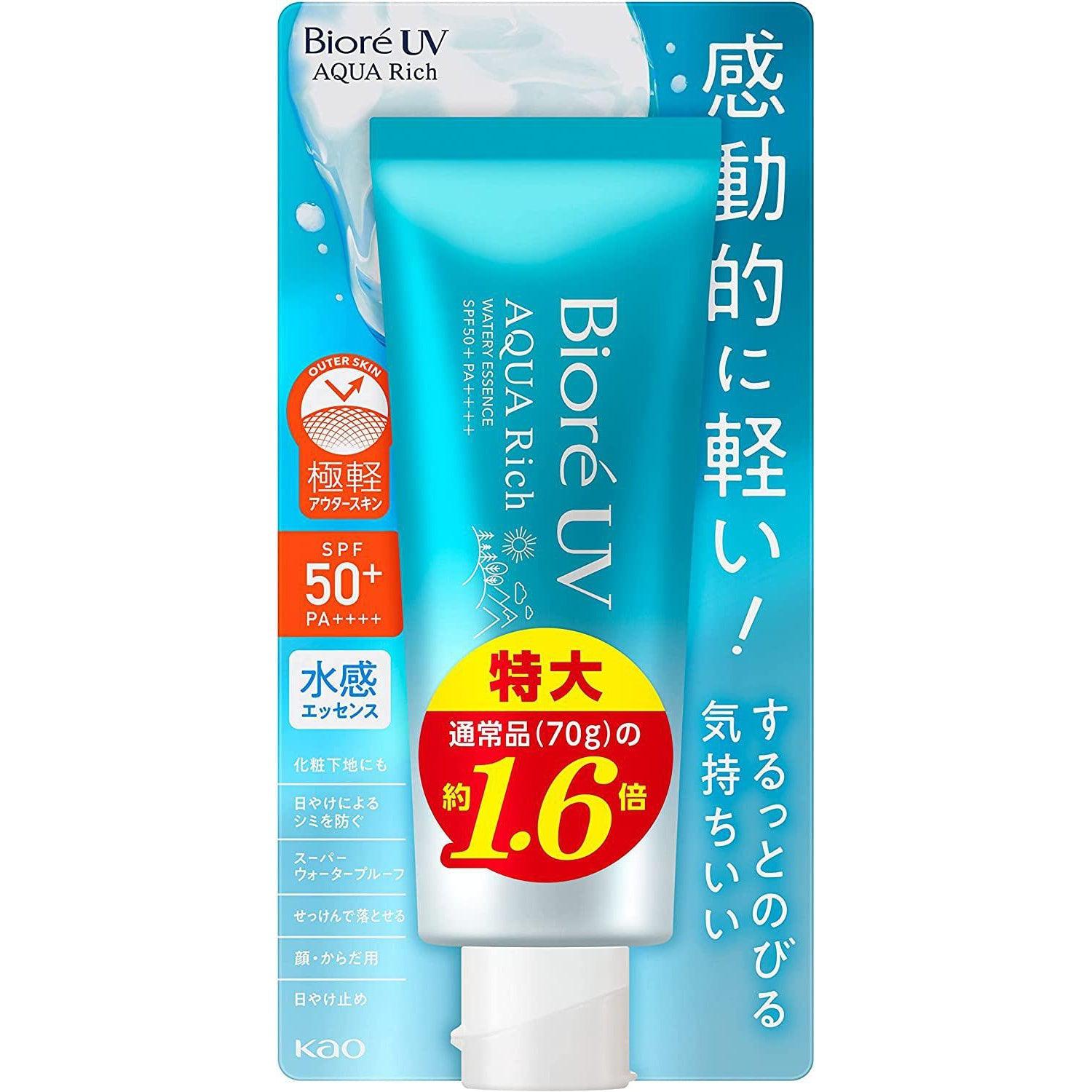 Kao Biore UV Aqua Rich Watery Essence SPF50+ PA++++ Big Size 110g