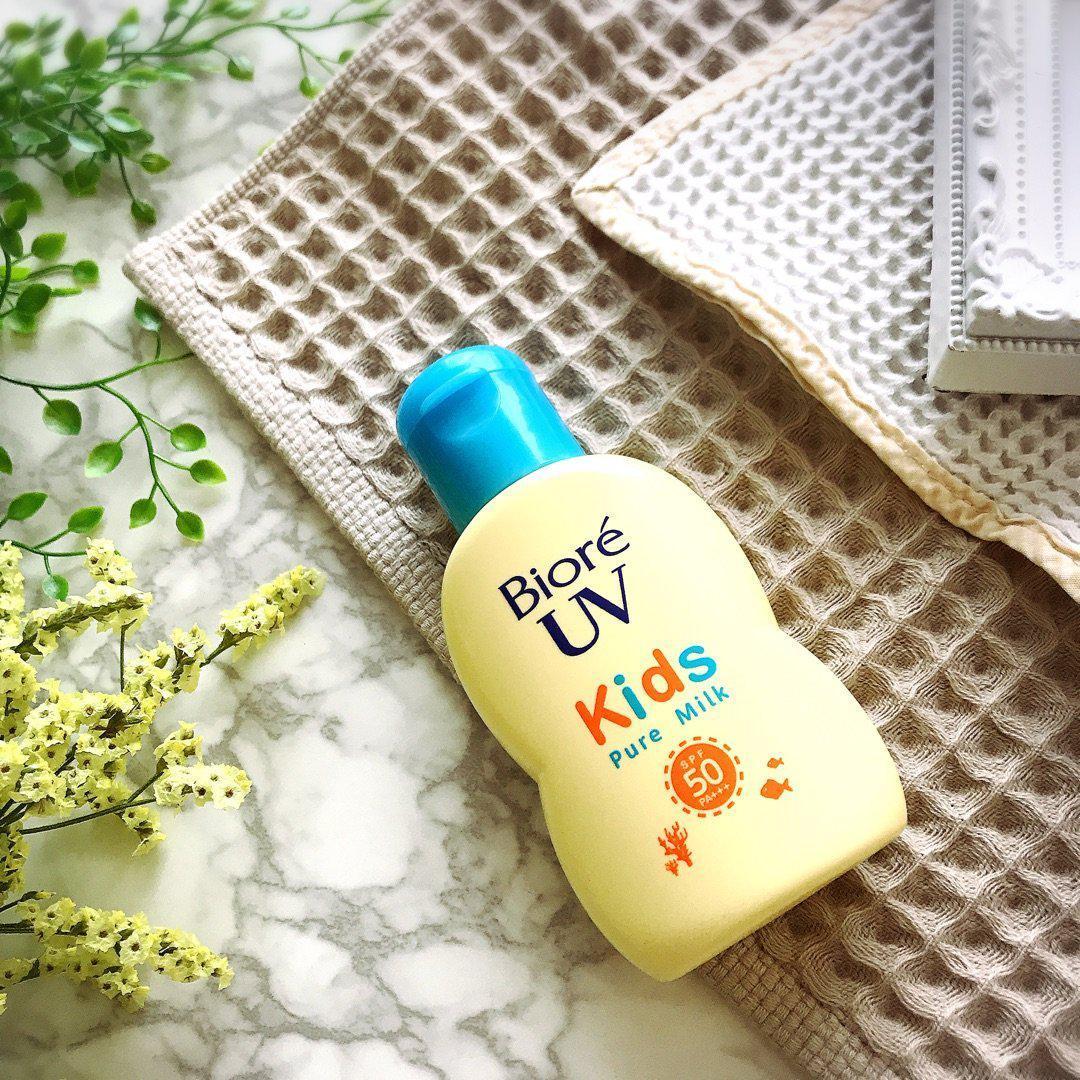 Kao Biore UV Kids Pure Milk Sunscreen SPF50+ PA+++ 70g