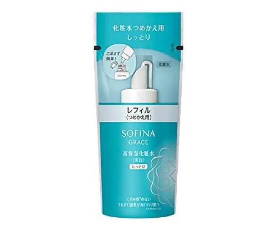 Kao Sofina Grace High Moisturizing Lotion Whitening Moist Refill 130ml