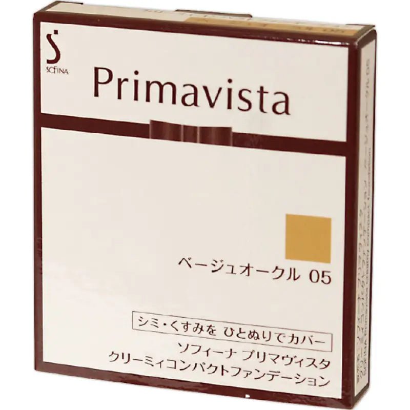 Kao Sofina Primavista Creamy Compact Foundation Ochre 05 10g [refill] - Makeup Foundation