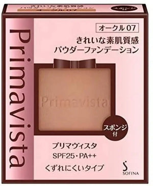 Kao Sofina Primavista Long Keep UV Powder Foundation Ocher 07 SPF25 PA ++ 9g