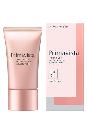 Kao Sofina Primavista Moist Glow Lasting Liquid Foundation BO 01 SPF23 PA+++ 30ml - Moist Foundation