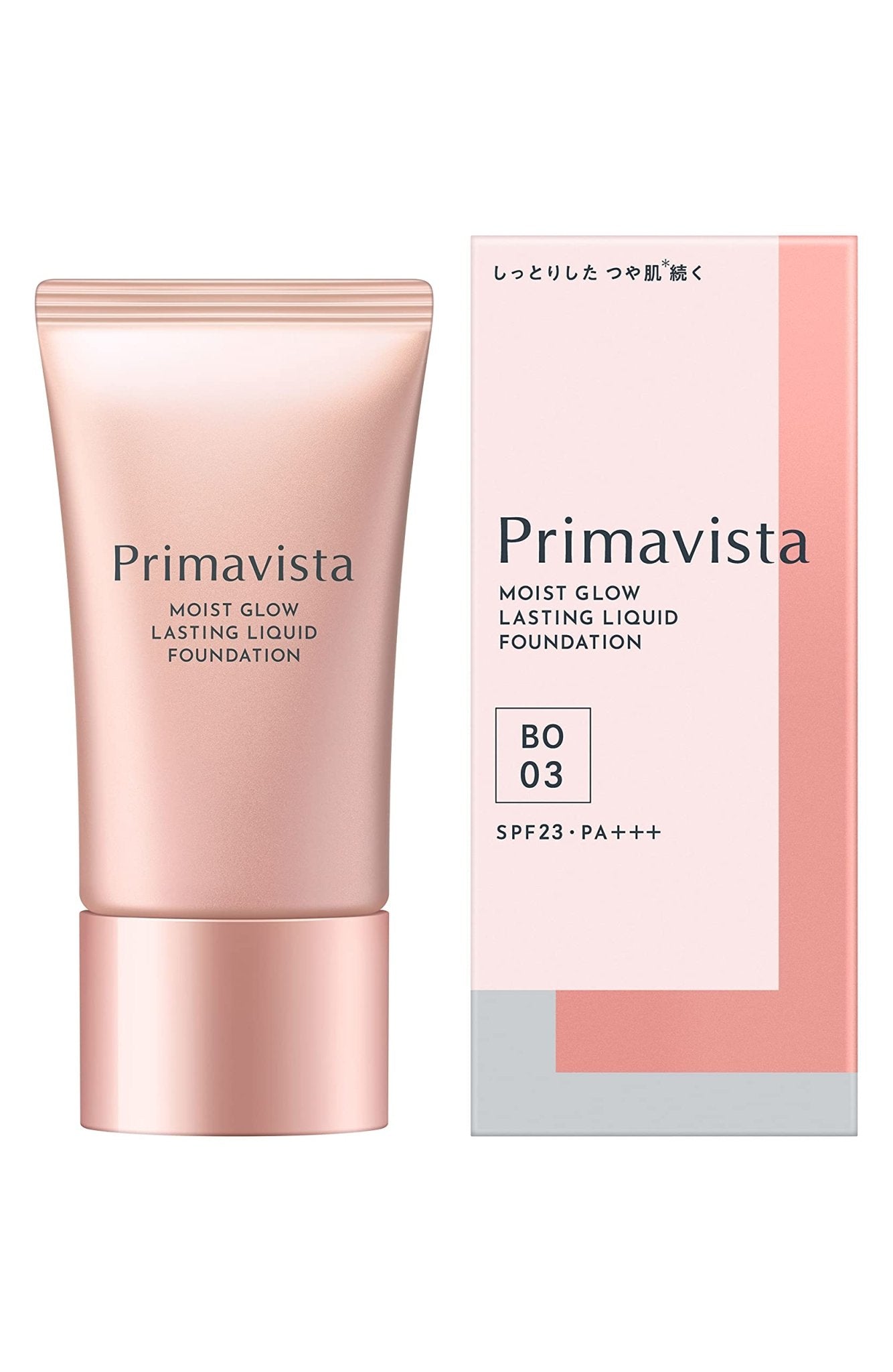 Kao Sofina Primavista Moist Glow Lasting Liquid Foundation BO 03 SPF23 PA+++ 30ml - Moist Foundation