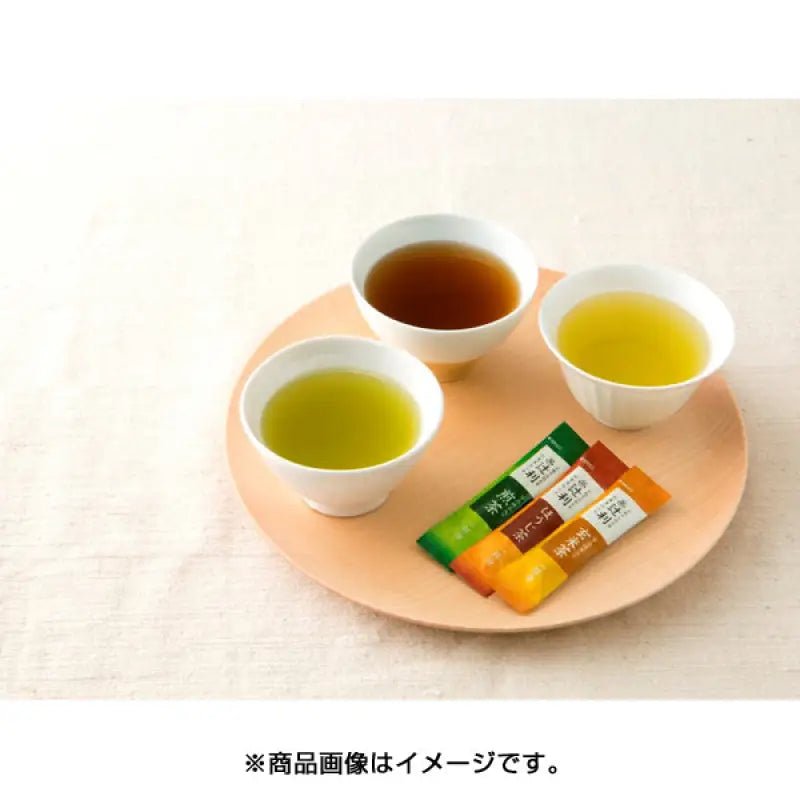 Kataoka Bussan Tsuji 3 Flavors Instant Tea Set 100 Sticks - Sencha/Hojicha/Genmaicha