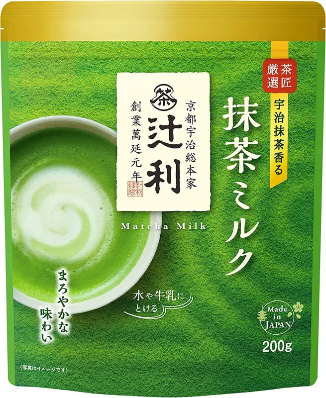Kataoka Bussan Tsujiri Matcha Milk Soft Flavor 200g - Powder Made In Japan Food and Beverages