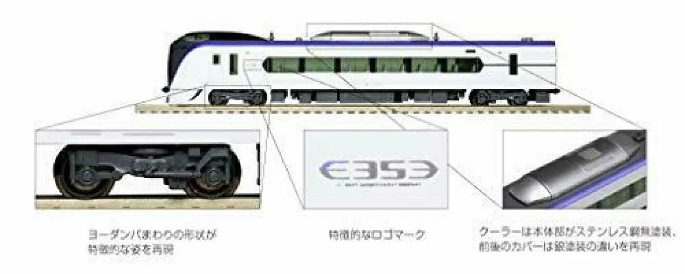 Kato N Scale Series E353 'azusa/kaiji' Attachment Formation 3 - car Set